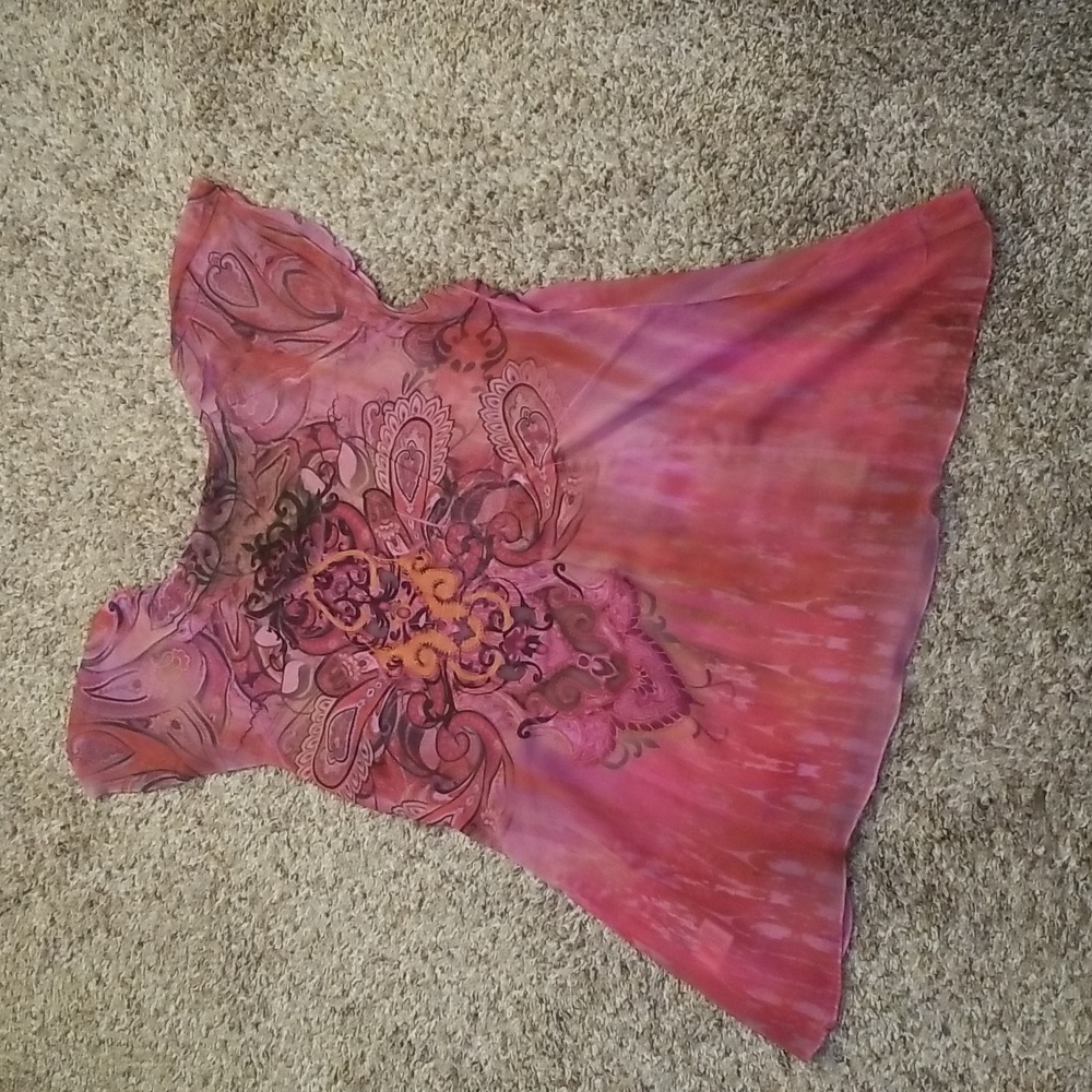 Pink Floral Top - Picture 4 of 9